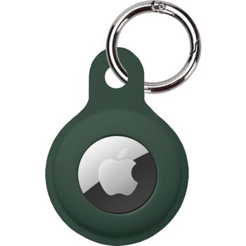 AirTag Sleutelhanger AirTag Hoesje Siliconen Hanger - AirTag Hanger Sleutelhanger Hoesje - Donker Groen