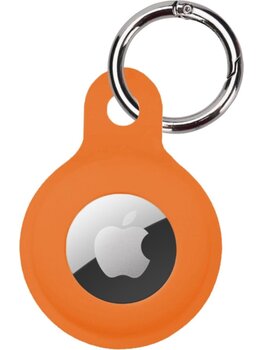 AirTag Sleutelhanger AirTag Hoesje Siliconen Hanger - AirTag Hanger Sleutelhanger Hoesje - Oranje