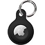 AirTag Sleutelhanger AirTag Hoesje Siliconen Hanger - AirTag Hanger Sleutelhanger Hoesje - Zwart