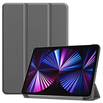 Betaalbare Hoesjes Apple iPad Pro 11 (2021) Hoesje Book Case - Grijs