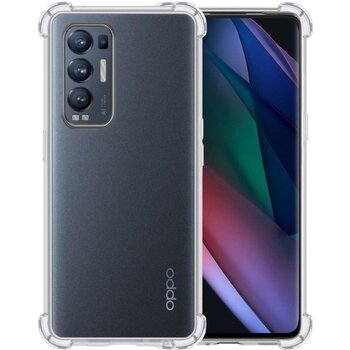 Oppo Find X3 Neo Hoesje Siliconen Shock Proof Hoes Case Cover - Transparant