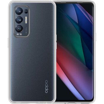 Oppo Find X3 Neo Hoesje Siliconen Hoes Case Cover - Transparant