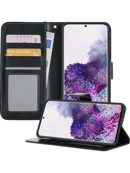 Samsung Galaxy S20 Hoesje Book Case Kunstleer Cover Hoes - Zwart