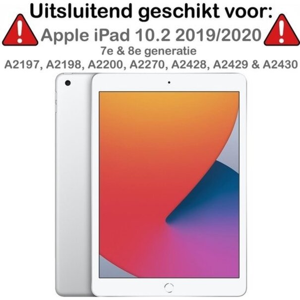 Apple iPad 7 10.2 (2019);Apple iPad 8 10.2 (2020) Hoesje Book Case - Paars