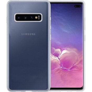 Samsung Galaxy S10 Hoesje Siliconen Hoes Case Cover - Transparant