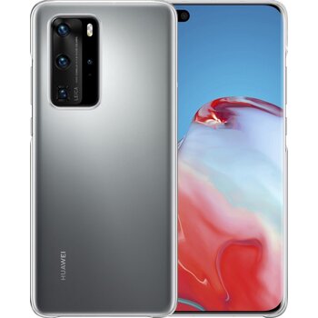 Betaalbare Hoesjes Huawei P40 Pro Hoesje Siliconen Hoes Case Cover - Transparant