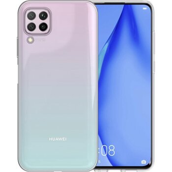 Betaalbare Hoesjes Huawei P40 Lite Hoesje Siliconen Hoes Case Cover - Transparant