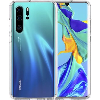 Betaalbare Hoesjes Huawei P30 Pro Hoesje Siliconen Hoes Case Cover - Transparant