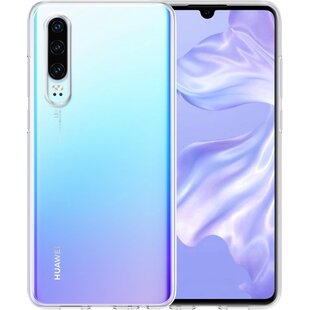 Huawei P30 Hoesje Siliconen Hoes Case Cover - Transparant