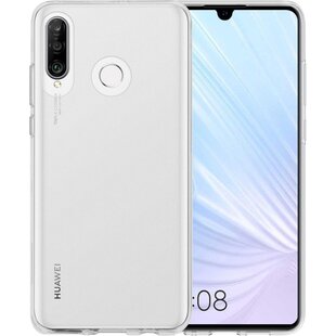 Huawei P30 Lite Hoesje Siliconen Hoes Case Cover - Transparant