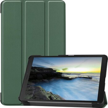 Betaalbare Hoesjes Samsung Galaxy Tab A 8.0 (2019) Hoesje Book Case - Donkergroen