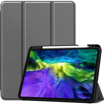 Betaalbare Hoesjes Apple iPad Pro 11 (2020) Hoesje Book Case - Grijs