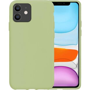 Apple iPhone 11 Hoesje Siliconen Hoes Case Cover - Groen
