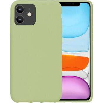 Apple iPhone 11 Hoesje Siliconen Hoes Case Cover - Groen