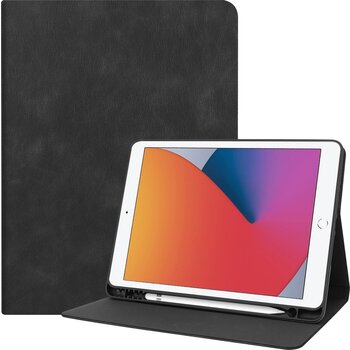 Betaalbare Hoesjes Apple iPad 8 10.2 (2020); Apple iPad 7 10.2 (2019) Hoesje Book Case - Zwart