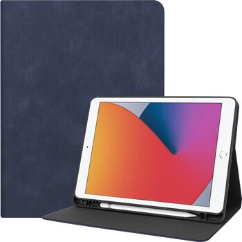 Apple iPad 8 10.2 (2020); Apple iPad 7 10.2 (2019) Hoesje Book Case - Donkerblauw