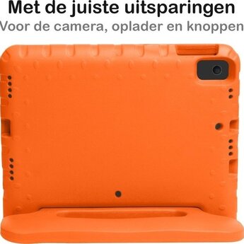 Apple iPad 7 10.2 (2019);Apple iPad 8 10.2 (2020) Hoesje Back Cover - Oranje