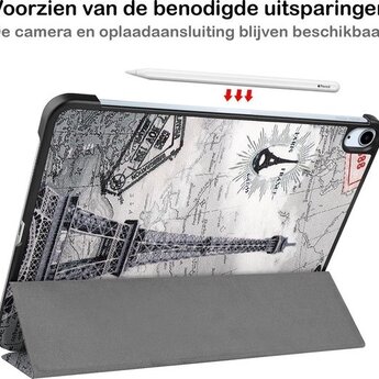 Apple iPad Air 4 10.9 (2020) Hoesje Book Case - Eiffeltoren