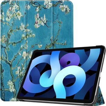 Betaalbare Hoesjes Apple iPad Air 4 10.9 (2020) Hoesje Book Case - Bloesem