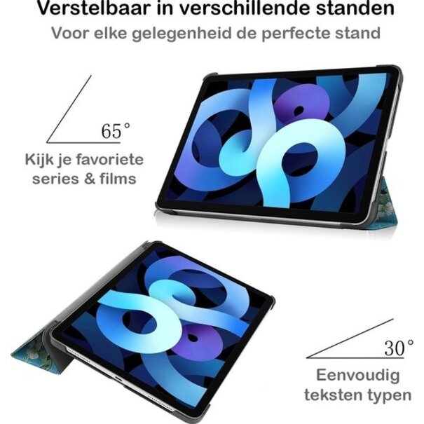 Apple iPad Air 4 10.9 (2020) Hoesje Book Case - Bloesem
