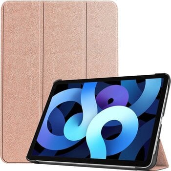 Betaalbare Hoesjes Apple iPad Air 4 10.9 (2020) Hoesje Book Case - Rose goud