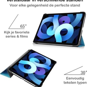 Apple iPad Air 4 10.9 (2020) Hoesje Book Case - Lichtblauw