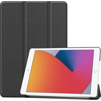 Betaalbare Hoesjes Apple iPad 8 10.2 (2020) Hoesje Book Case - Zwart