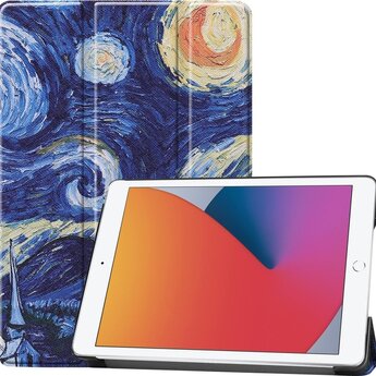 Apple iPad 8 10.2 (2020) Hoesje Book Case - Sterrenhemel
