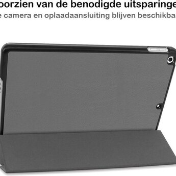 Apple iPad 8 10.2 (2020) Hoesje Book Case - Grijs