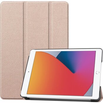 Betaalbare Hoesjes Apple iPad 8 10.2 (2020) Hoesje Book Case - Goud