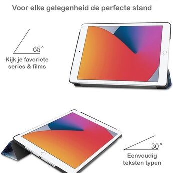 Apple iPad 8 10.2 (2020) Hoesje Book Case - Galaxy