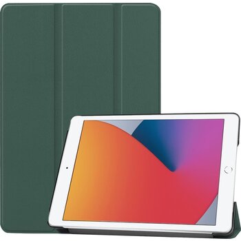 Betaalbare Hoesjes Apple iPad 8 10.2 (2020) Hoesje Book Case - Donkergroen