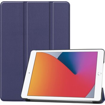 Betaalbare Hoesjes Apple iPad 8 10.2 (2020) Hoesje Book Case - Donkerblauw