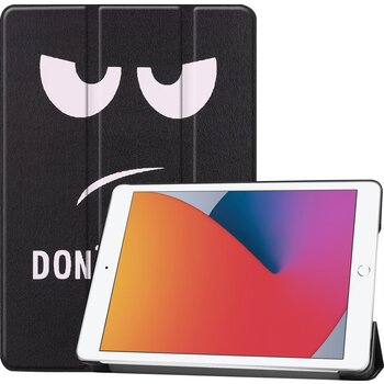 Betaalbare Hoesjes Apple iPad 8 10.2 (2020) Hoesje Book Case - Don't Touch Me