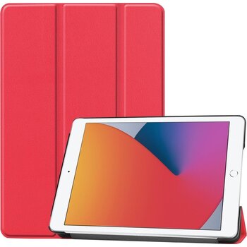 Betaalbare Hoesjes Apple iPad 8 10.2 (2020) Hoesje Book Case - Rood