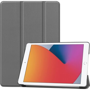 Betaalbare Hoesjes Apple iPad 8 10.2 (2020) Hoesje Book Case - Grijs