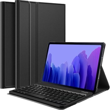 Samsung Galaxy Tab A7 2020 Hoesje Toetsenbord Keyboard Hoes - Zwart
