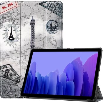 Betaalbare Hoesjes Samsung Galaxy Tab A7 (2020) Hoesje Book Case - Eiffeltoren