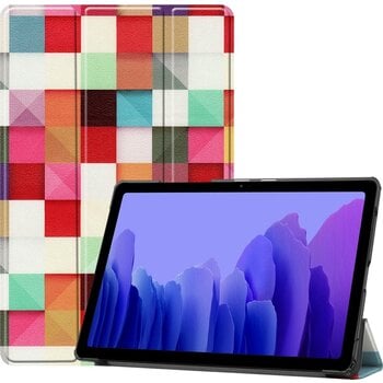 Betaalbare Hoesjes Samsung Galaxy Tab A7 (2020) Hoesje Book Case - Blokken