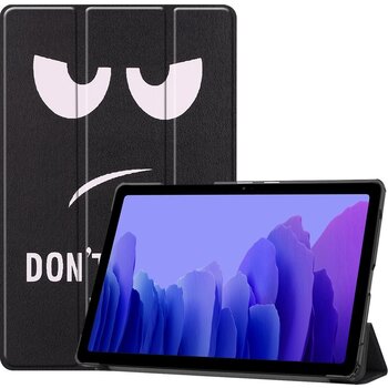 Betaalbare Hoesjes Samsung Galaxy Tab A7 (2020) Hoesje Book Case - Don't Touch Me