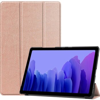 Betaalbare Hoesjes Samsung Galaxy Tab A7 (2020) Hoesje Book Case - Rose goud