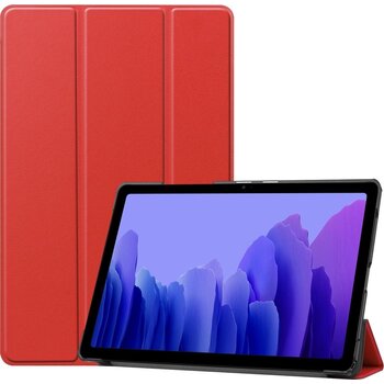 Betaalbare Hoesjes Samsung Galaxy Tab A7 (2020) Hoesje Book Case - Rood