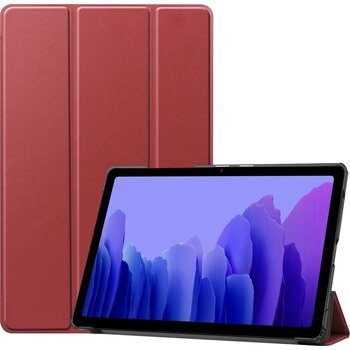 Betaalbare Hoesjes Samsung Galaxy Tab A7 (2020) Hoesje Book Case - Donkerrood