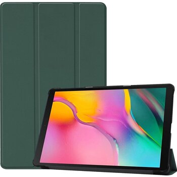 Betaalbare Hoesjes Samsung Galaxy Tab A 10.1 (2019) Hoesje Book Case - Donkergroen