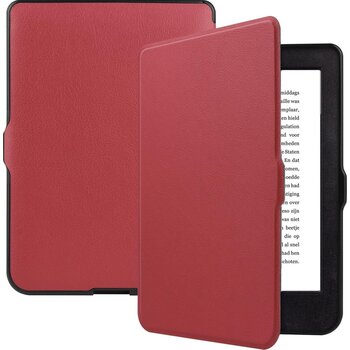 Betaalbare Hoesjes Kobo Nia Hoesje Book Case - Donkerrood