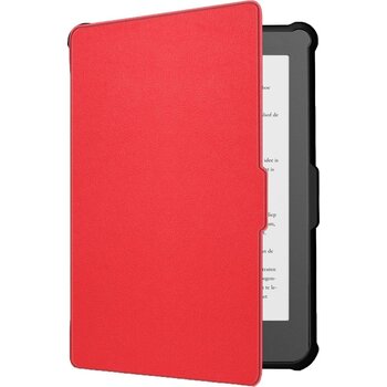 Betaalbare Hoesjes Kobo Clara HD Hoesje Book Case - Rood