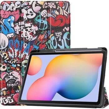 Betaalbare Hoesjes Samsung Galaxy Tab S6 Lite Hoesje Book Case - Graffity