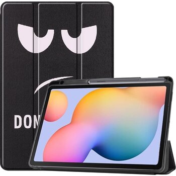 Samsung Galaxy Tab S6 Lite Hoesje Book Case - Don't Touch Me