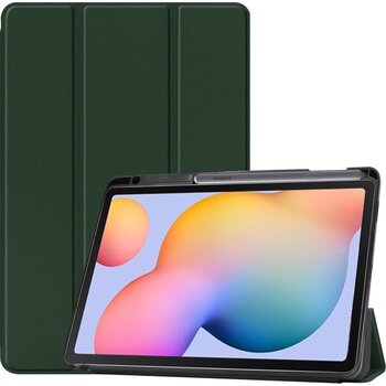 Betaalbare Hoesjes Samsung Galaxy Tab S6 Lite Hoesje Book Case - Donkergroen