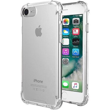 Apple iPhone SE (2020) Hoesje Siliconen Shock Proof Hoes Case Cover - Transparant
